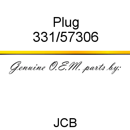 Plug 331/57306