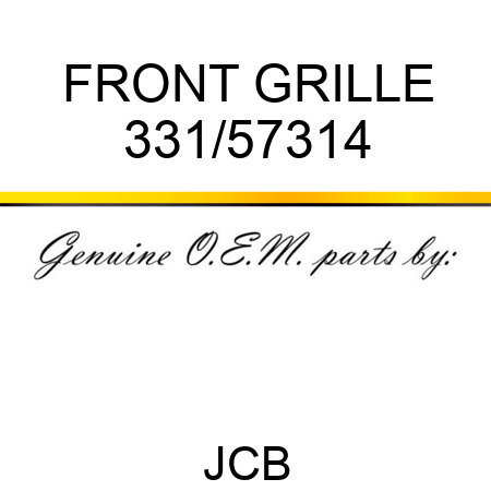 FRONT GRILLE 331/57314