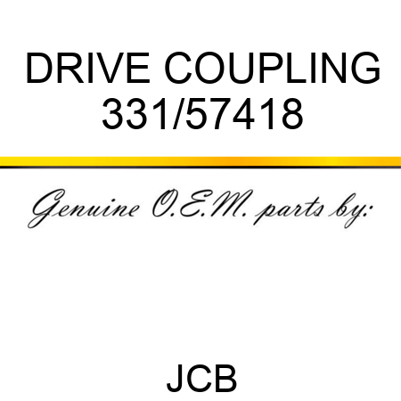 DRIVE COUPLING 331/57418