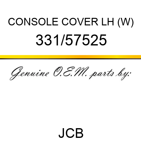CONSOLE COVER LH (W) 331/57525