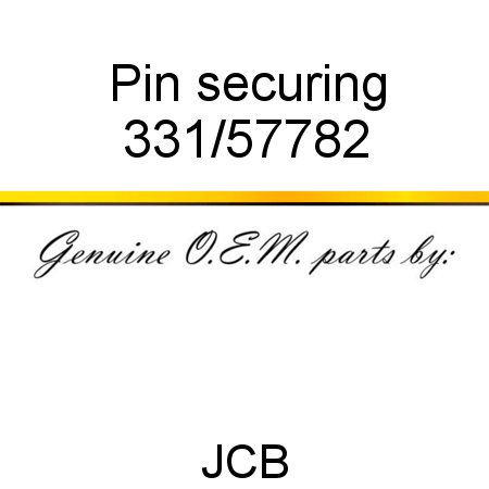 Pin, securing 331/57782