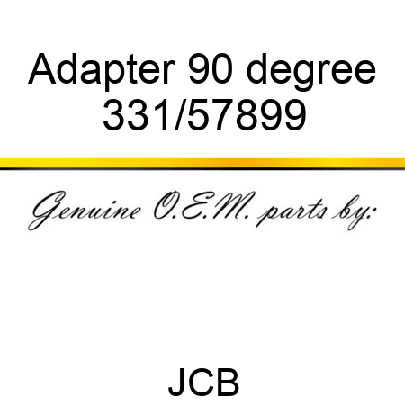 Adapter 90 degree 331/57899