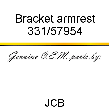 Bracket, armrest 331/57954