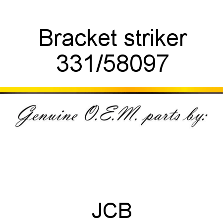 Bracket, striker 331/58097