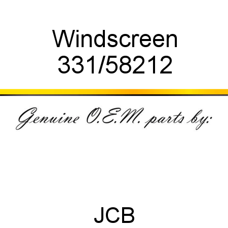 Windscreen 331/58212