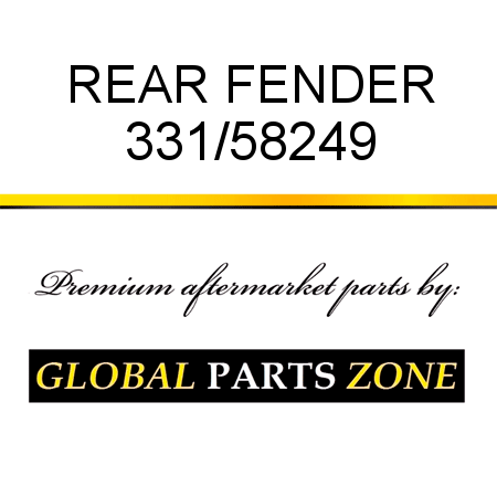 REAR FENDER 331/58249