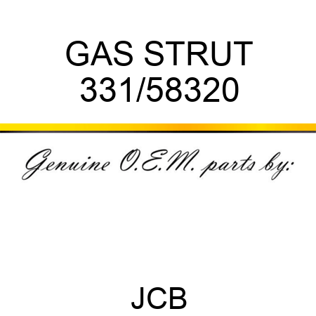 GAS STRUT 331/58320