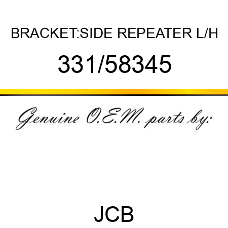 BRACKET:SIDE REPEATER L/H 331/58345