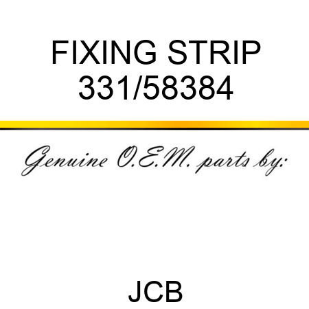 FIXING STRIP 331/58384
