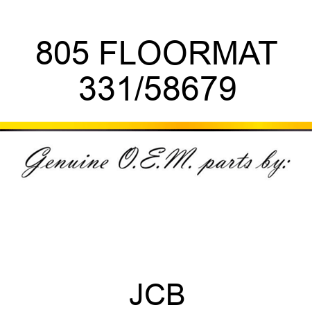 805 FLOORMAT 331/58679