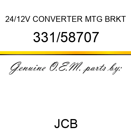 24/12V CONVERTER MTG BRKT 331/58707