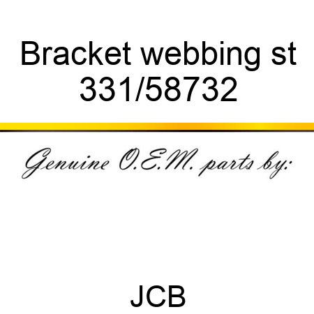 Bracket webbing st 331/58732