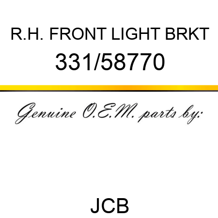 R.H. FRONT LIGHT BRKT 331/58770