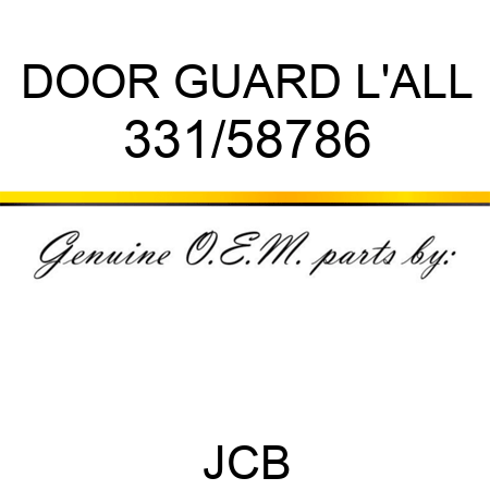 DOOR GUARD L'ALL 331/58786