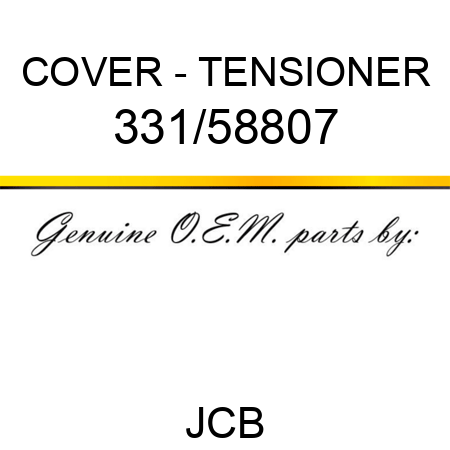 COVER - TENSIONER 331/58807