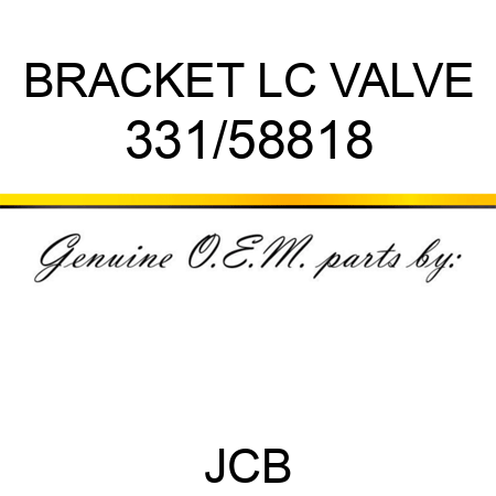 BRACKET LC VALVE 331/58818