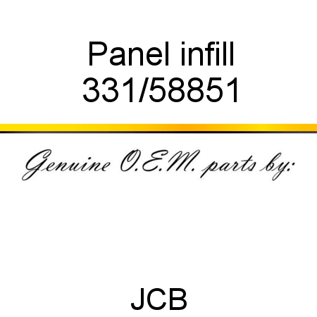 Panel, infill 331/58851