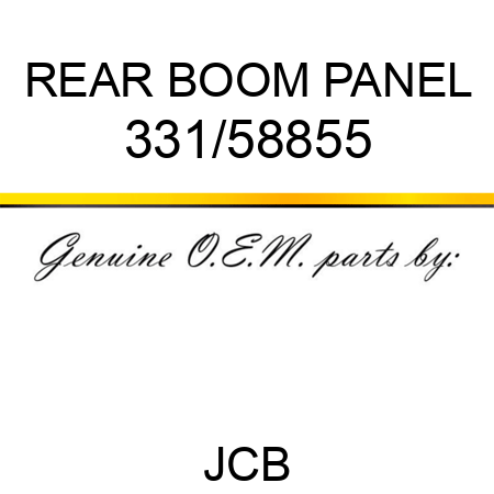 REAR BOOM PANEL 331/58855