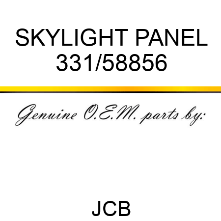 SKYLIGHT PANEL 331/58856