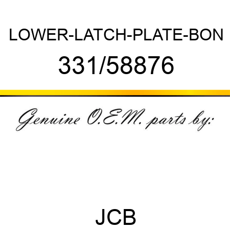 LOWER-LATCH-PLATE-BON 331/58876