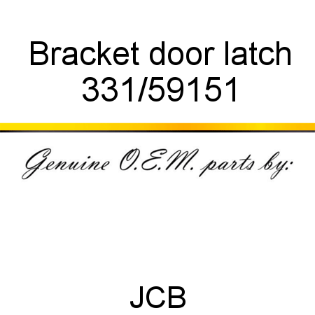 Bracket, door latch 331/59151