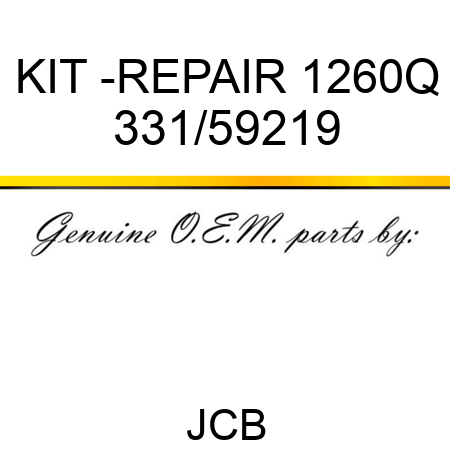 KIT -REPAIR 1260Q 331/59219