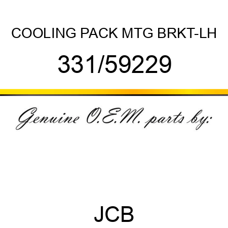 COOLING PACK MTG BRKT-LH 331/59229