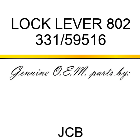LOCK LEVER 802 331/59516