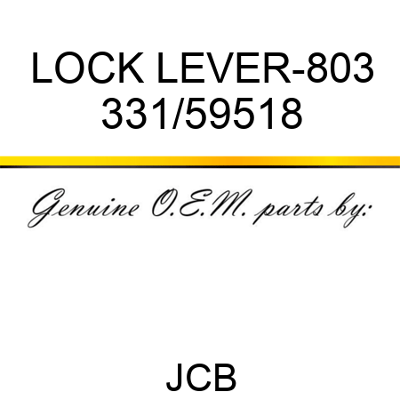 LOCK LEVER-803 331/59518