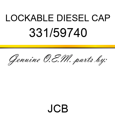 LOCKABLE DIESEL CAP 331/59740