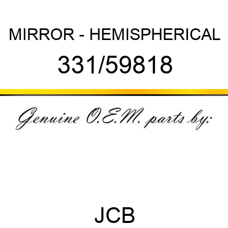 MIRROR - HEMISPHERICAL 331/59818