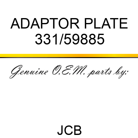 ADAPTOR PLATE 331/59885