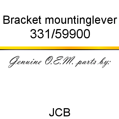 Bracket, mounting,lever 331/59900