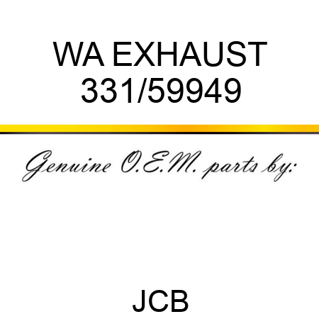 WA EXHAUST 331/59949