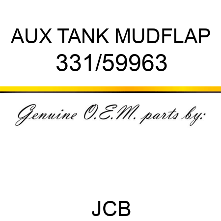 AUX TANK MUDFLAP 331/59963