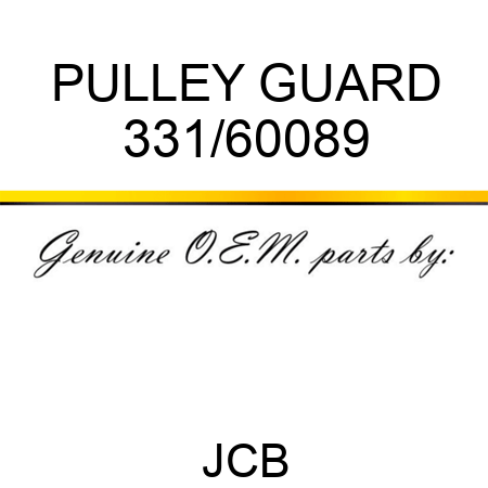 PULLEY GUARD 331/60089