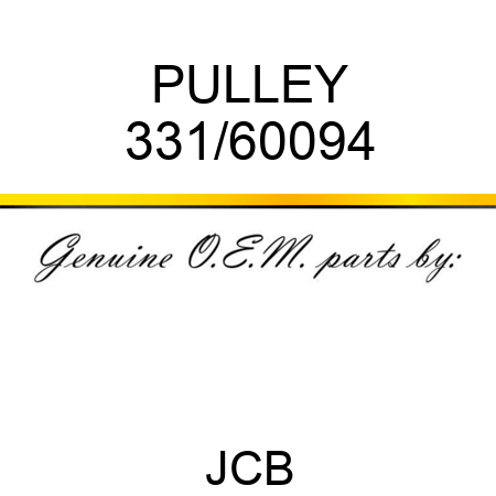 PULLEY 331/60094