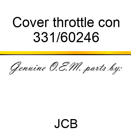 Cover throttle con 331/60246