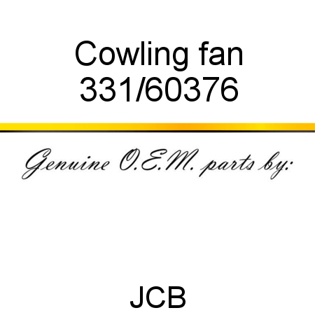 Cowling, fan 331/60376