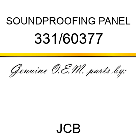SOUNDPROOFING PANEL 331/60377
