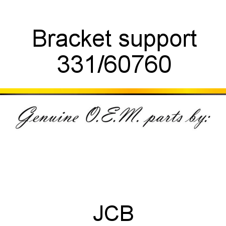 Bracket, support 331/60760