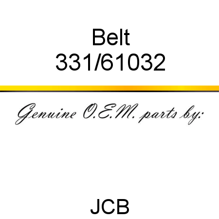 Belt 331/61032