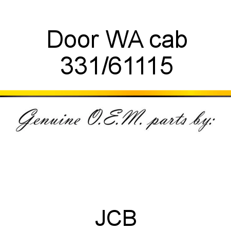 Door, WA cab 331/61115