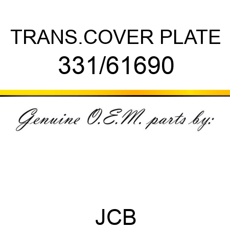 TRANS.COVER PLATE 331/61690