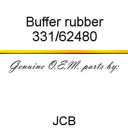 Buffer, rubber 331/62480