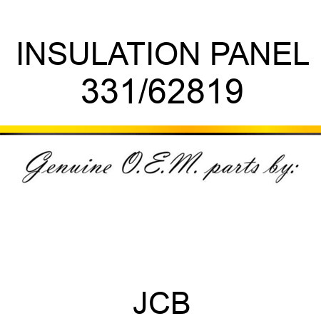 INSULATION PANEL 331/62819