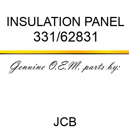 INSULATION PANEL 331/62831