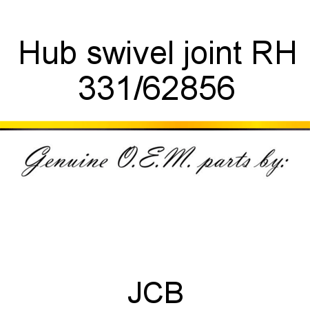 Hub, swivel joint RH 331/62856