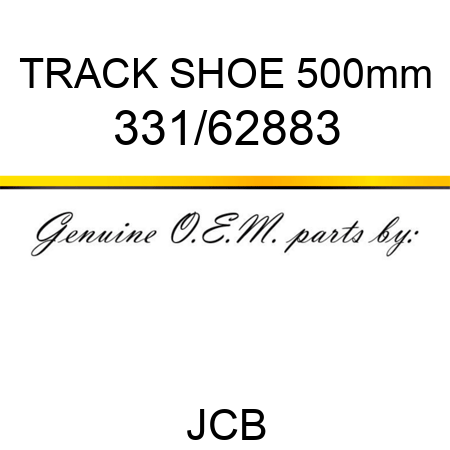 TRACK SHOE 500mm 331/62883