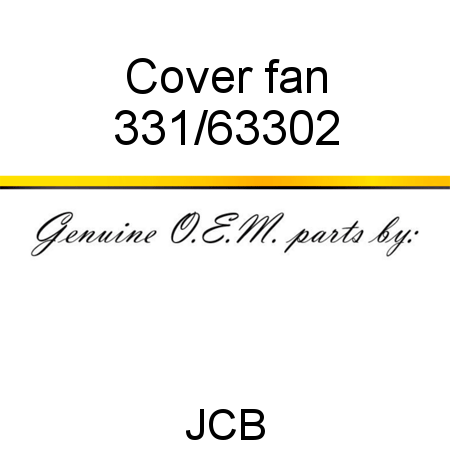 Cover, fan 331/63302